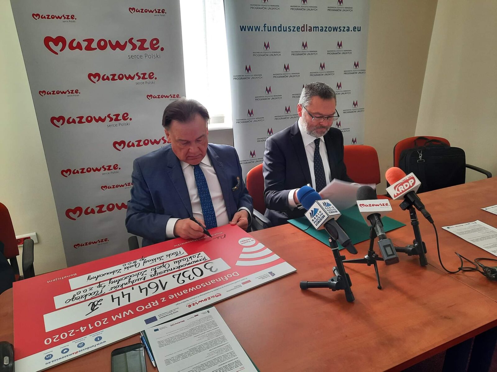 Podpisanie umowy o dofinansowanie inwestycji Powiatu Płońskiego
